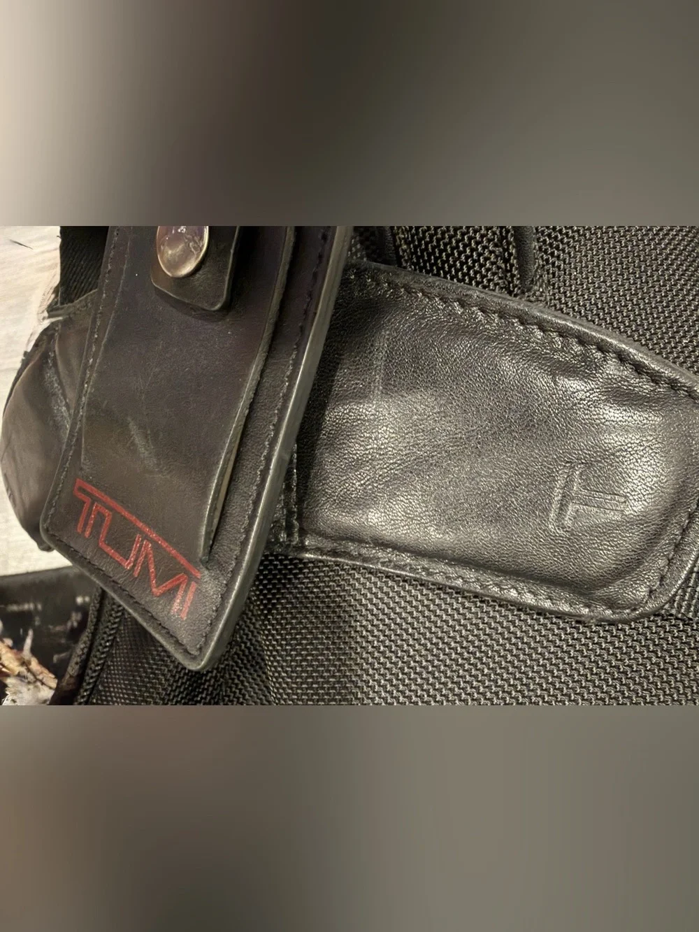 Tumi Black Travel Garment Bag with Multiple Exterior Pockets